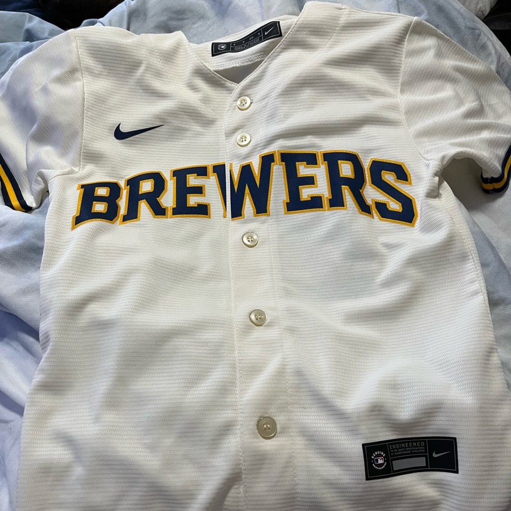 Nike Brewers jersey size YS